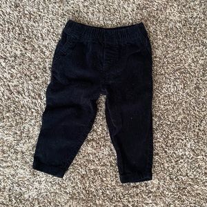 Carter’s black velvet jeans